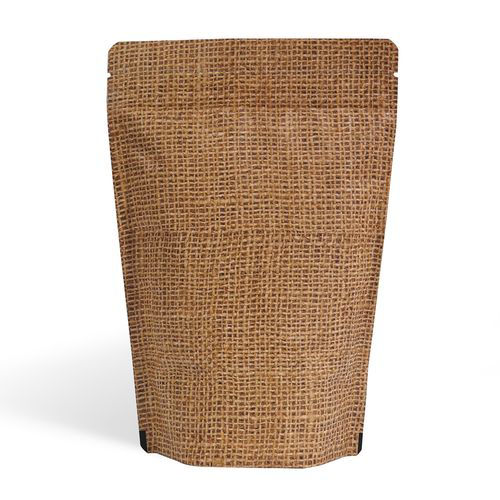 Picture of Jute Stand Up Pouch With Zipper, Carton Of 500 Pcs