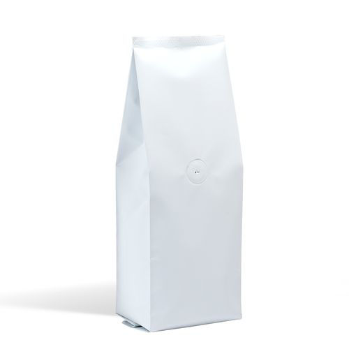 Picture of Central Seal Side Gusset Pouches With Valve, Matt White, Carton Of 500 Pcs