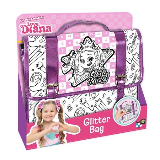 Buy Online Love Diana Pocket Watch Glitter Bag In Uae