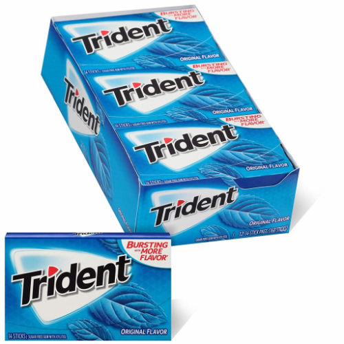 Picture of Trident Original Chewing Gum, Carton of 12 Boxes