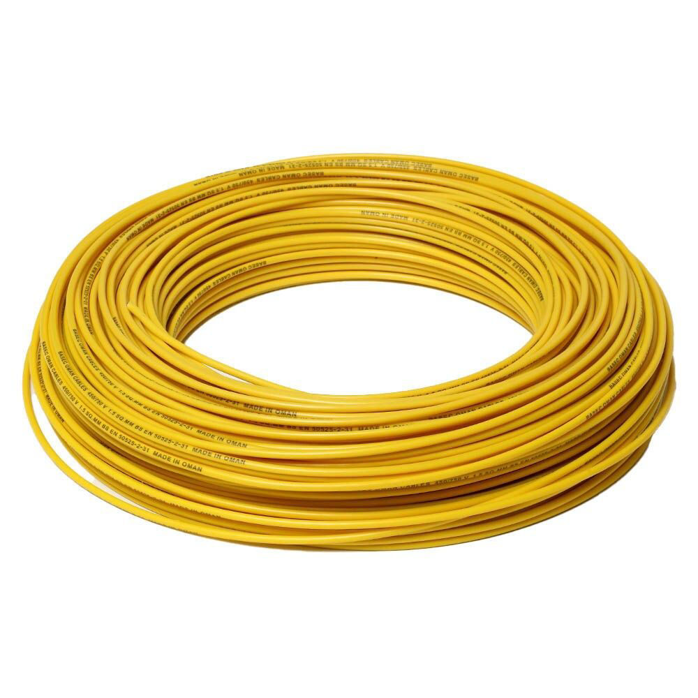 Buy Online Oman Cables Single Core CU/PVC Cable, 100 Yards 6.0sq.mm