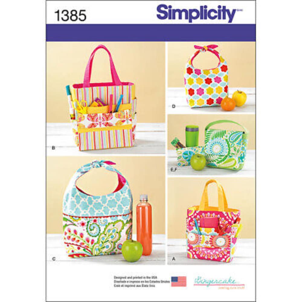 Buy Online Simplicity Patterns Crafts Bag Accessory Pattern, 1385 in ...