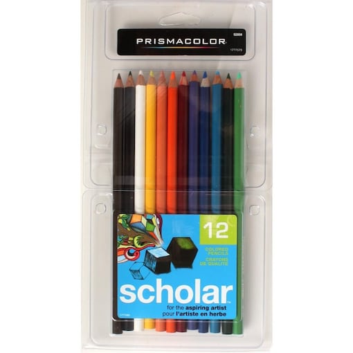 Buy Online Prismacolor Scholar Colored Pencils, Pack of 12 in UAE