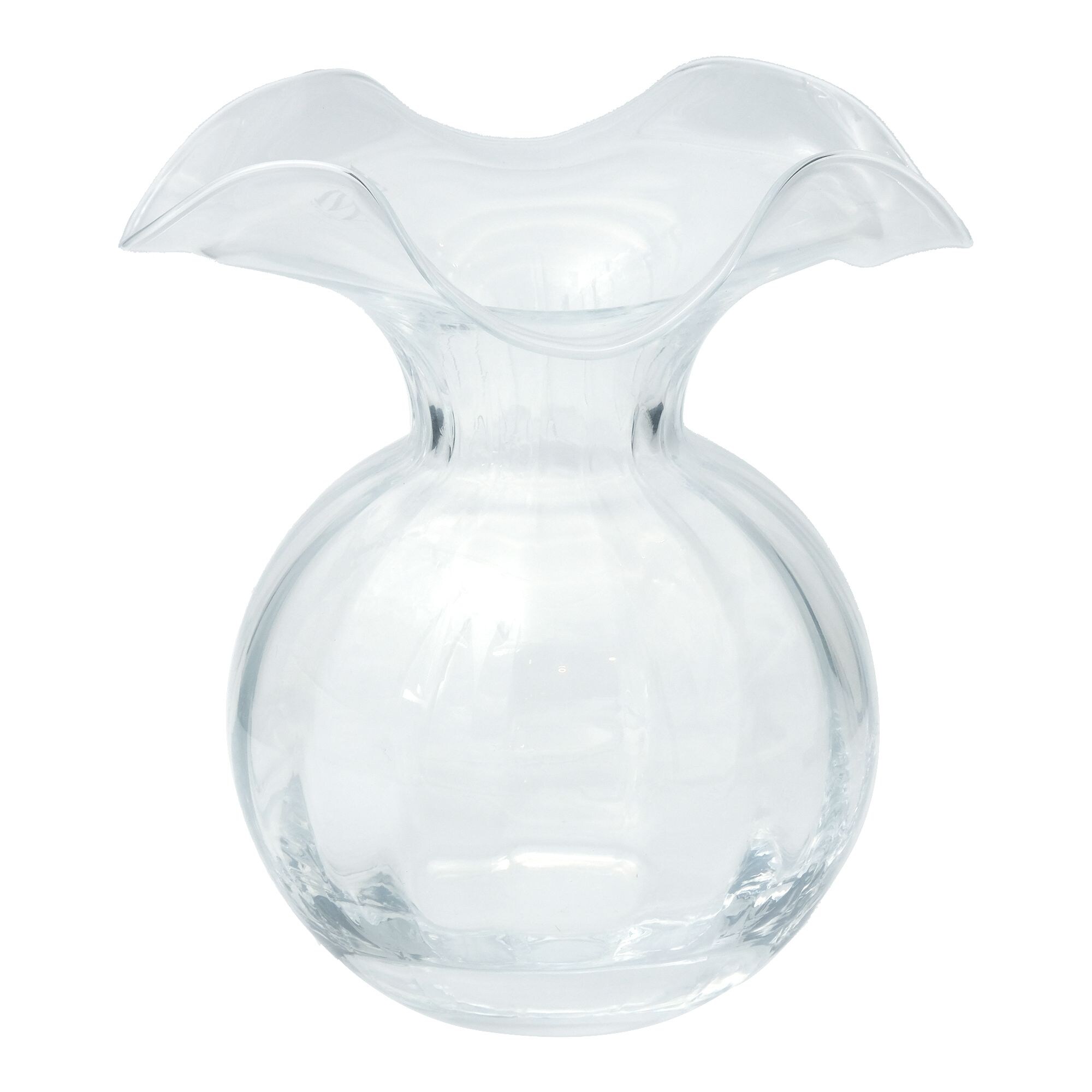 Buy Online IVV Primula Shape Glass Flower Vase, Clear in UAE