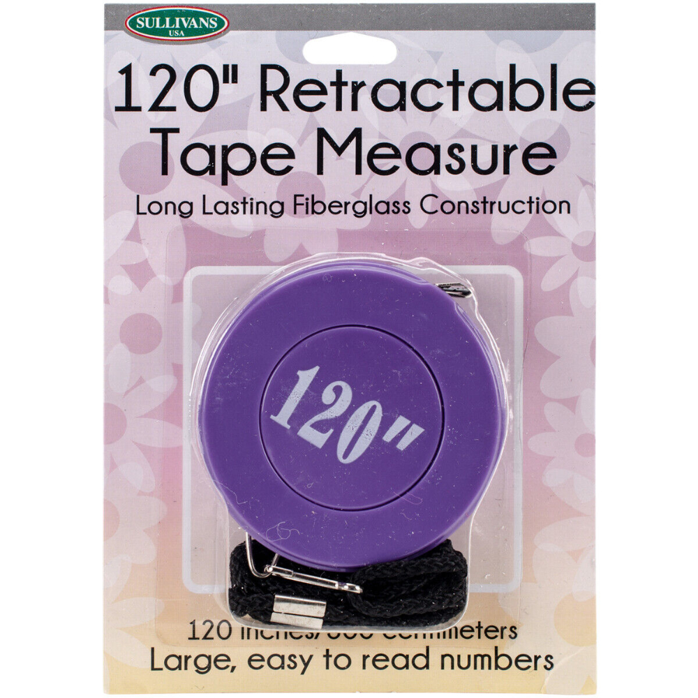 Picture of Sullivans Retractable Tape Measure, Purple, 120inch