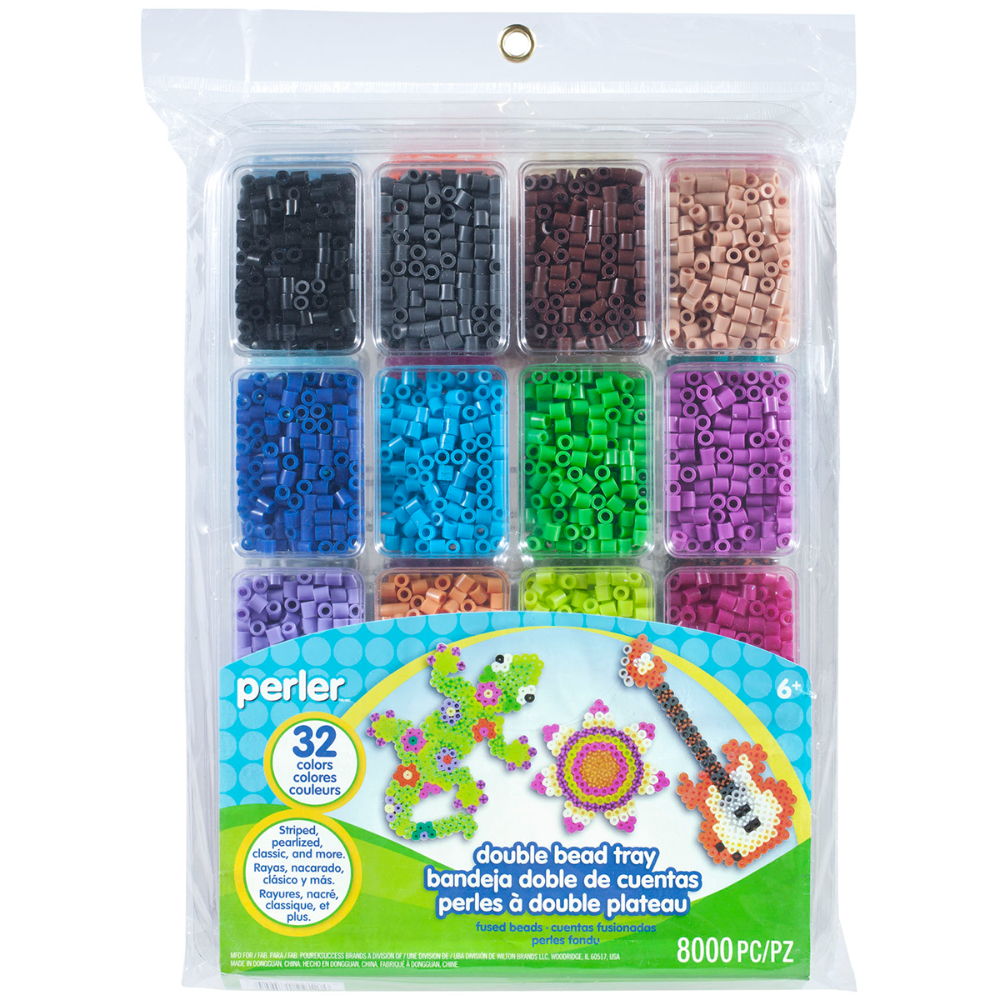 Picture of Perler Fused Double Bead Tray, Pack of 8,000 Pieces