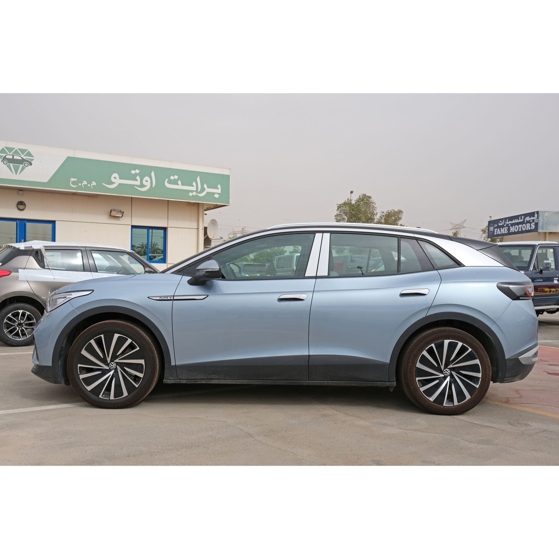 Buy Online Volkswagen ID4 Pure Plus, Electric, Sky Blue 2021 in UAE