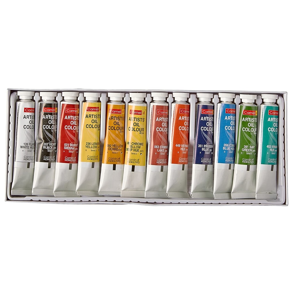 Buy Online Camel Artist's Oil Color Tubes, 12 Shades in UAE | Dubuy.com