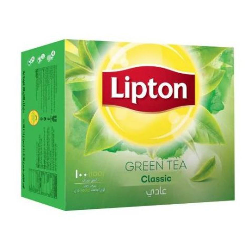 Buy Online Liptop Classical Green Tea Bags, 1.5g, Pack Of 100Pcs in UAE