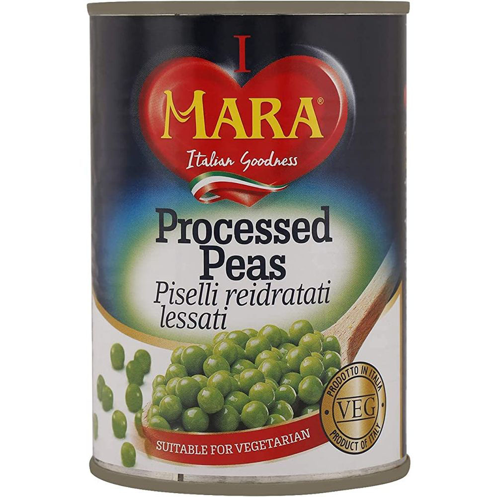 Buy Online Mara Green Peas Tin, 400g, Pack of 24 in UAE