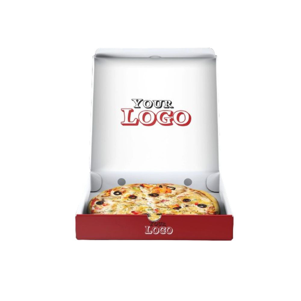 3 Layers Delivery Pizza Box, White