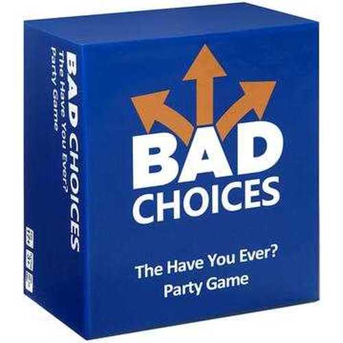 Picture of Dyce Llc Bad Choices The Have You Ever Party Game, White