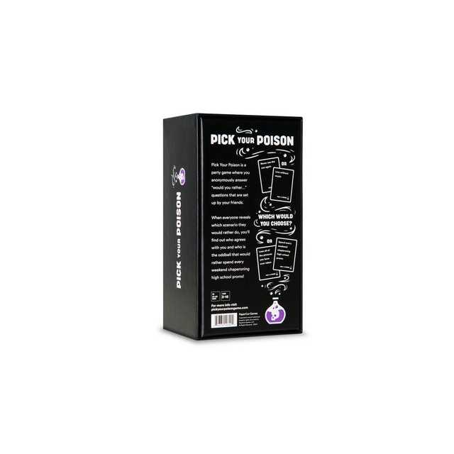 Picture of Dyce Llc Pick Your Poison Card Game, Black