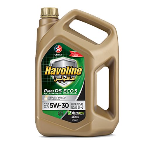 Picture of Promo Caltex Havoline Pro Ds Fully Synthetic oil, Eco 5 SAE 5W-30, 4L, Carton of 4