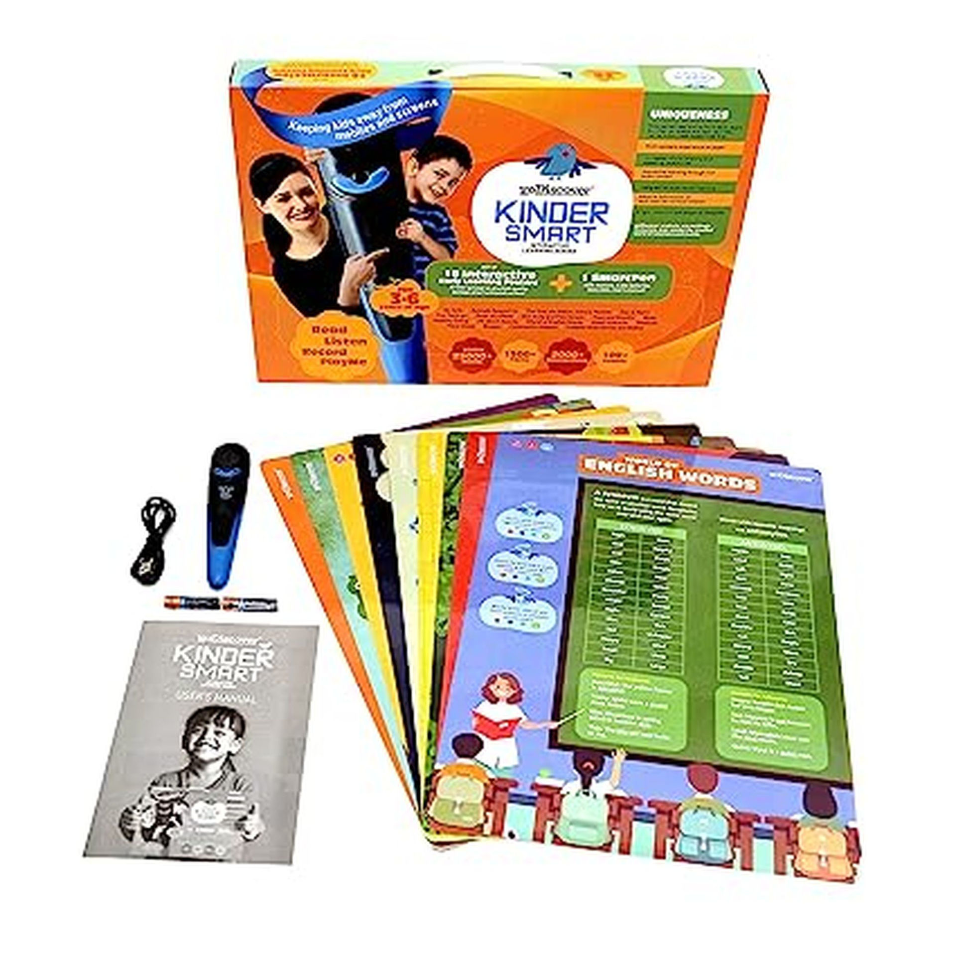 goDiscover Kinder Smart Interactive Posters Set, 3 to 6 Years